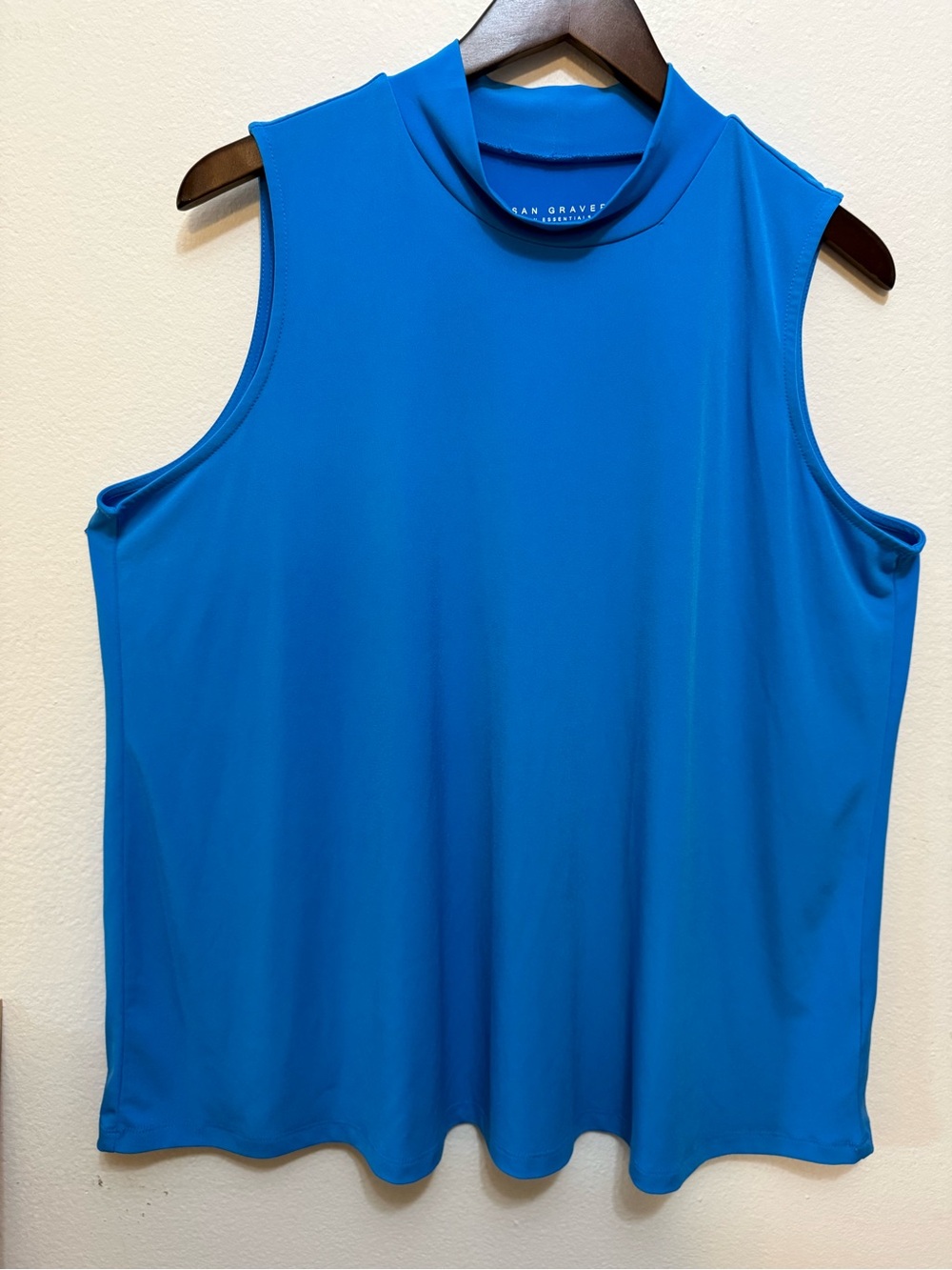 Susan Graver Royal Blue Sleeveless Knit Tank Top